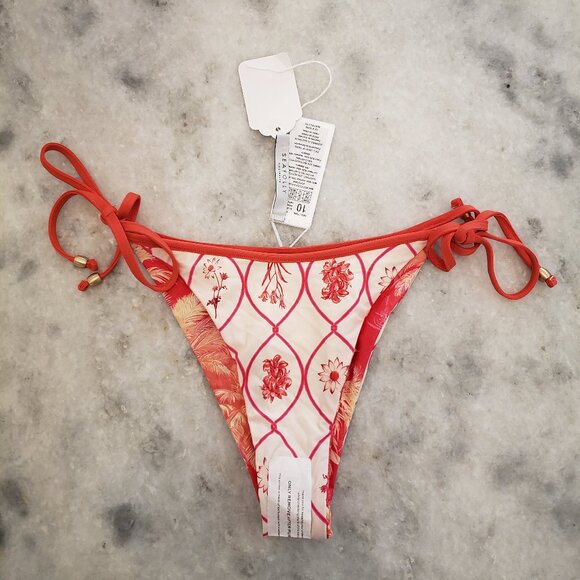 New Seafolly Marbella Print Triangle Bikini Bottom - Picture 4 of 5